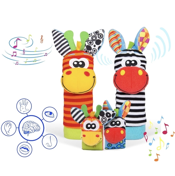 Sozzy Baby Infant Wrist rattles and foot finder - Picture 3 of 4